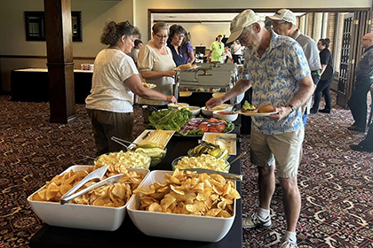 St Monicas Golf Outing - The lunch buffet