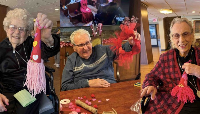 Love is in the Air: Crafting Connections at St. Monica’s