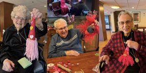 Love is in the Air: Crafting Connections at St. Monica’s